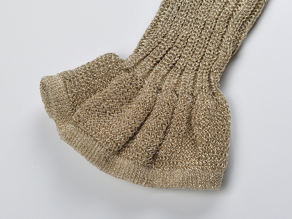 Women's long-sleeved round neck elegant dress