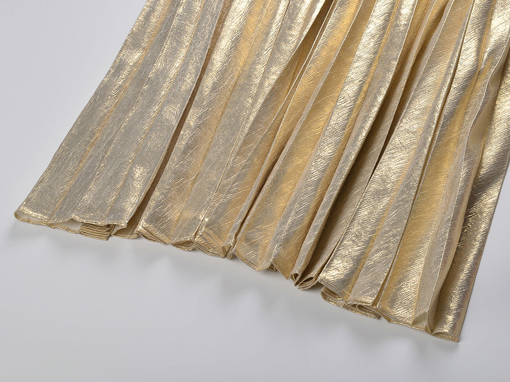 Women's long-sleeved round neck elegant dress