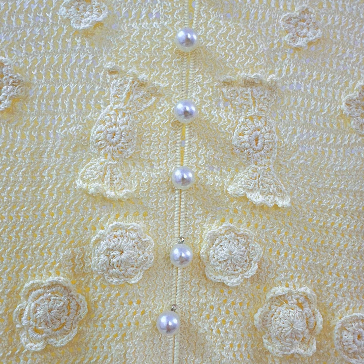 Women's yellow knitted short sleeved dress