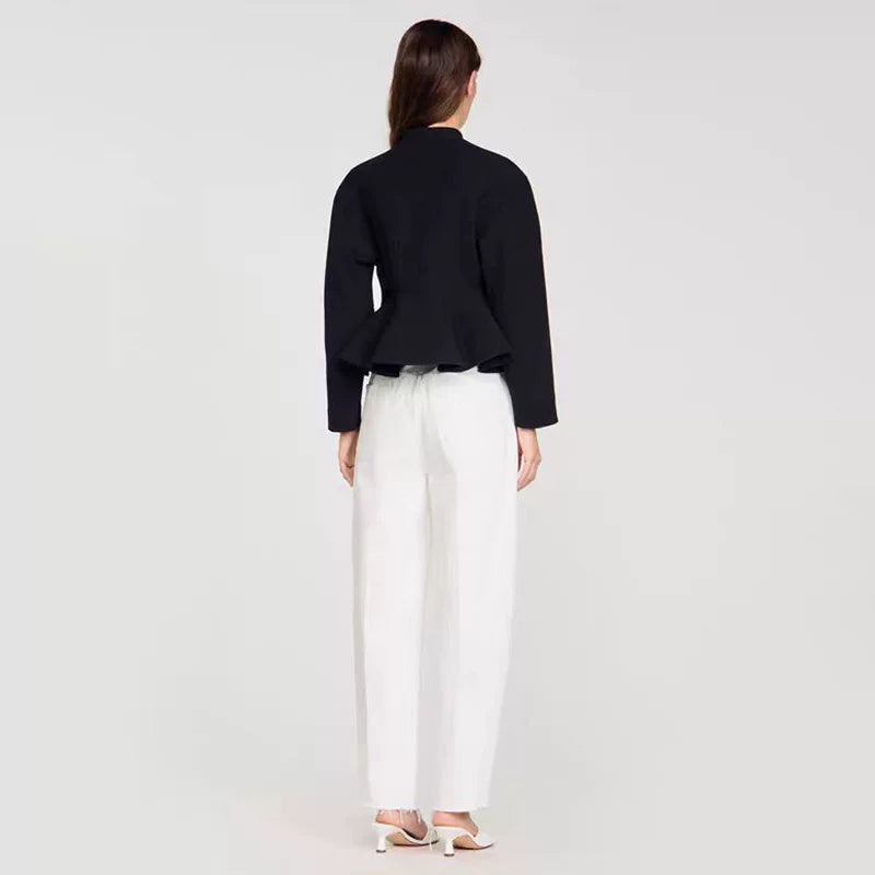 Women's black casual jacket