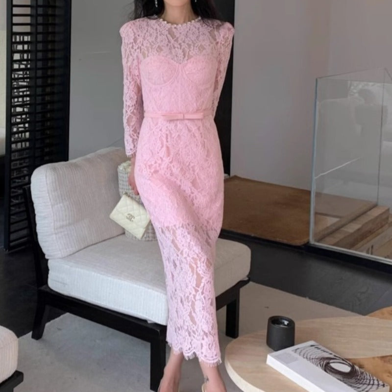 Women's pink dress dress