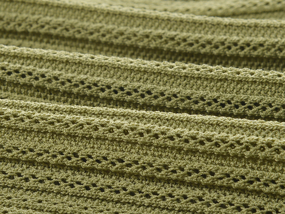 Women's Green Elegant Knit Dress