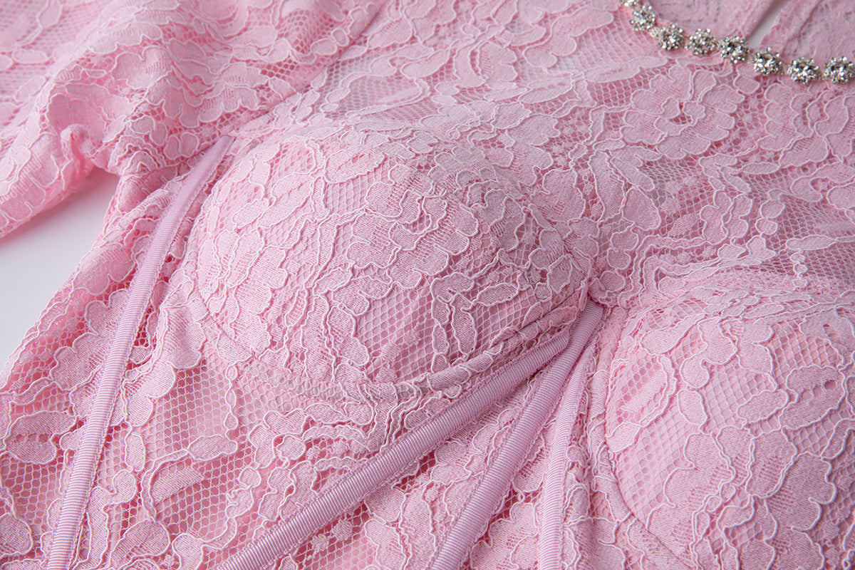 Women's pink dress dress
