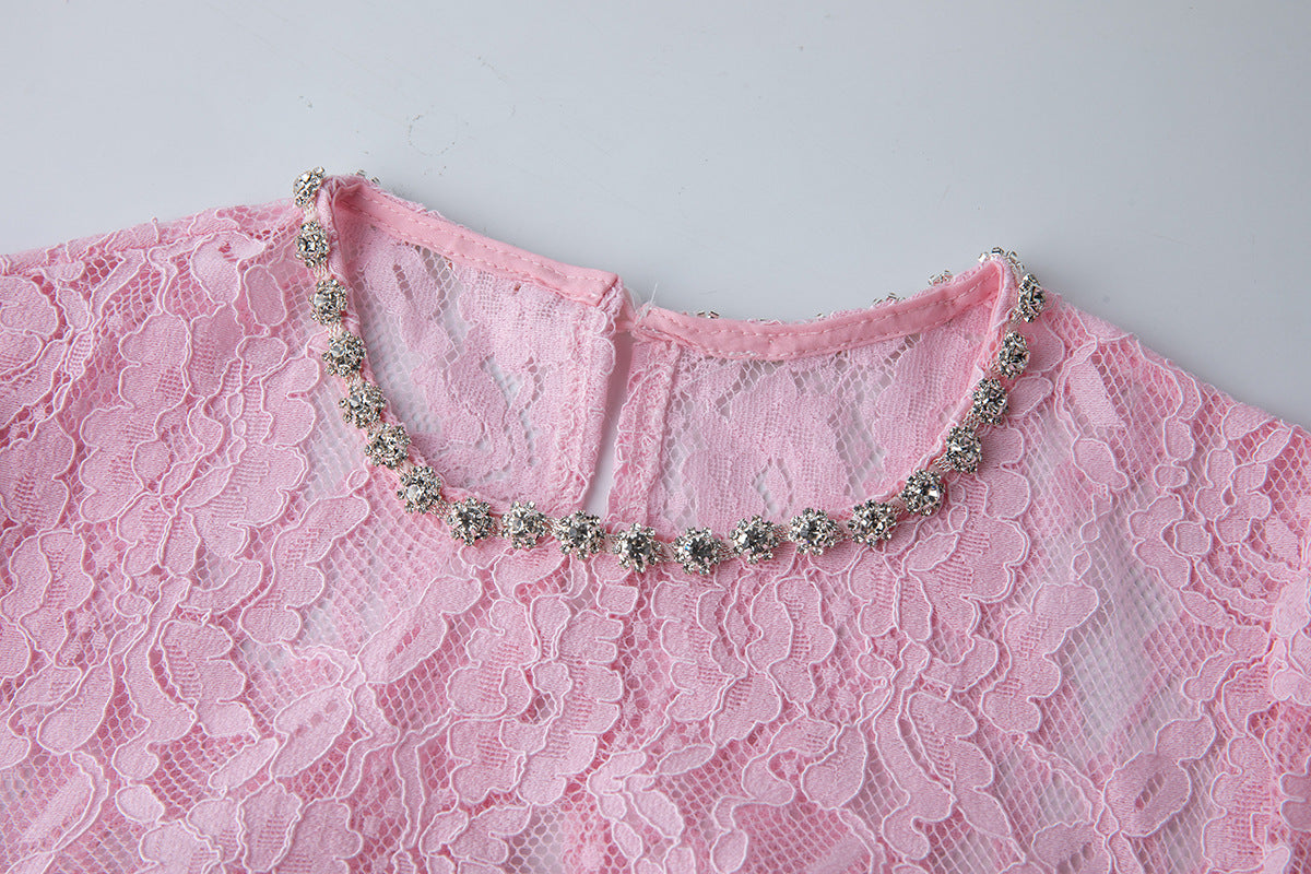 Women's pink dress dress