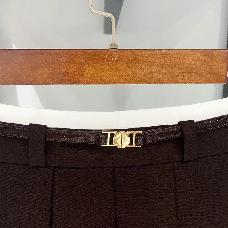 Women's Casual Pleated Skirt