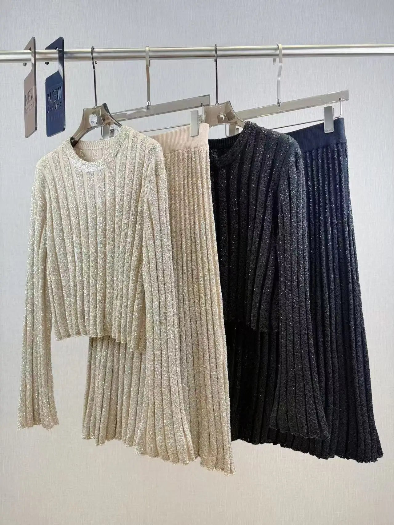 Women's elegant long sleeved two-piece set