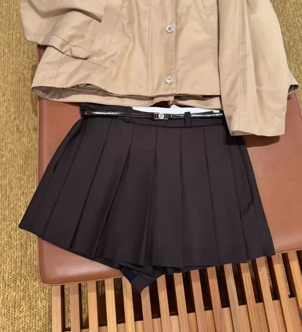 Women's Casual Pleated Skirt