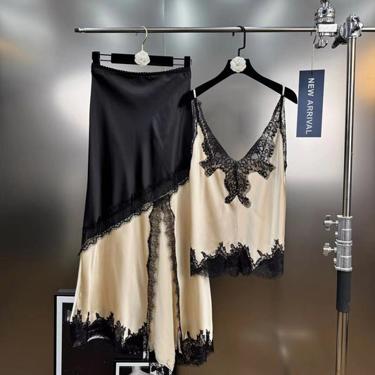Women's casual lace two-piece set
