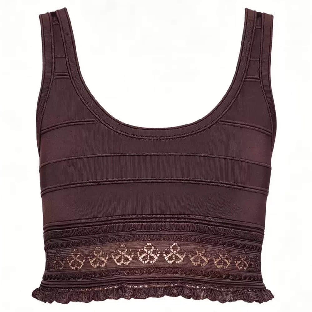 Burgundy knitted two-piece suit