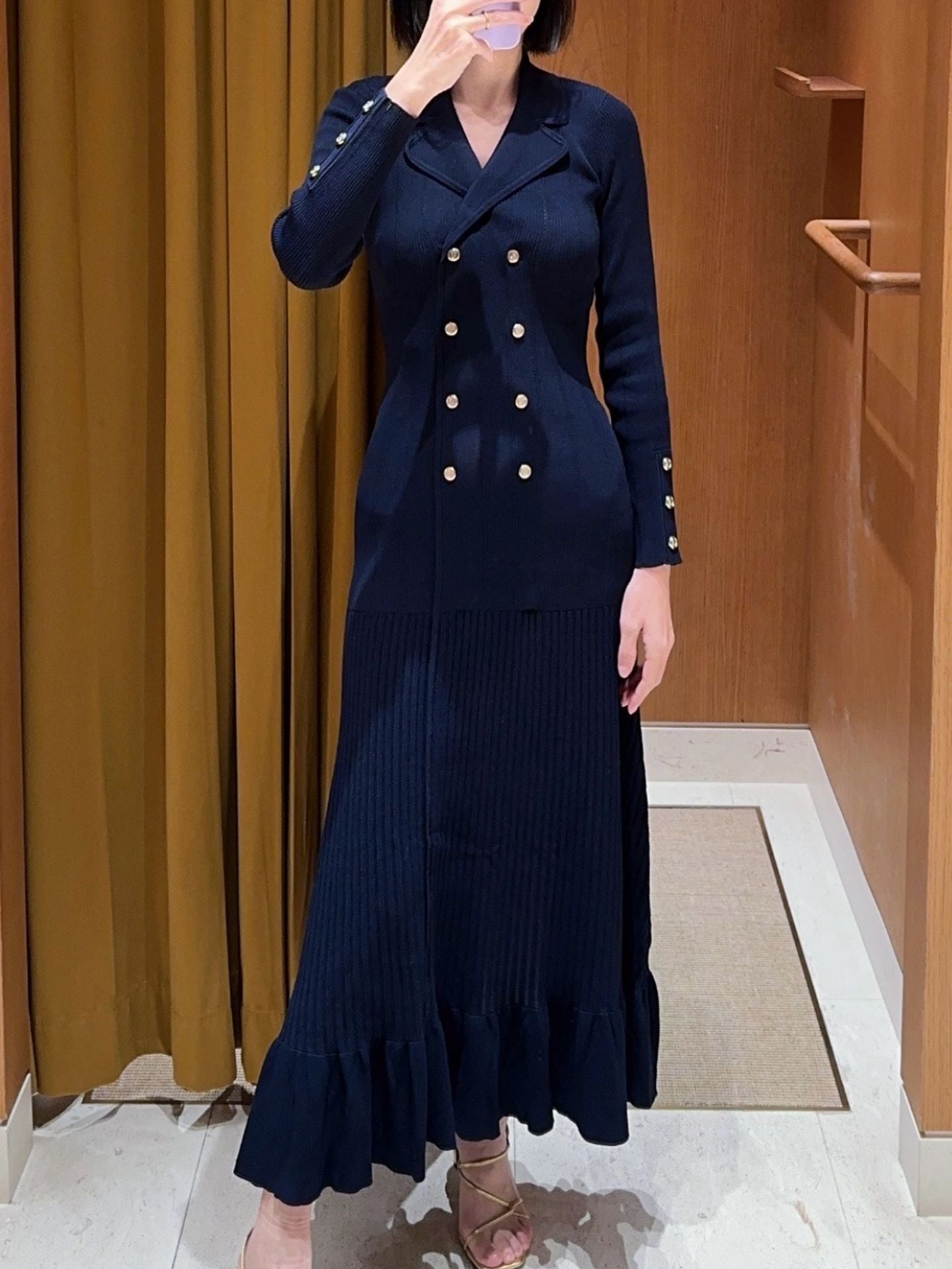 Women's elegant knitted dress