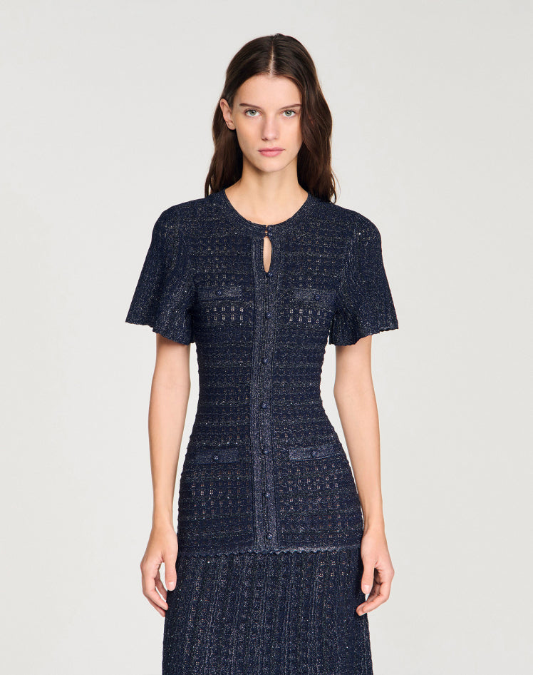Women's short sleeved round neck elegant dress