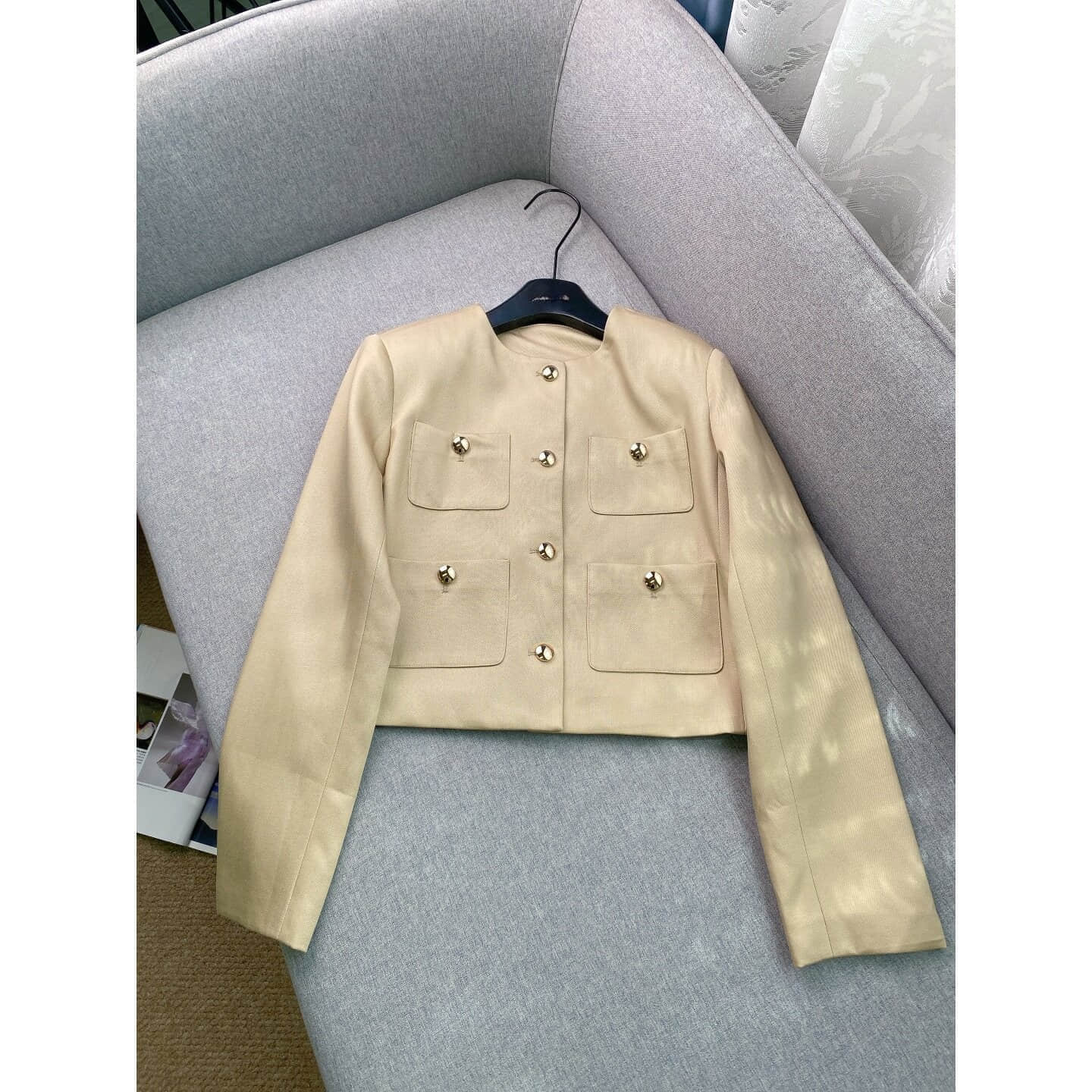 Women's pure color two-piece set