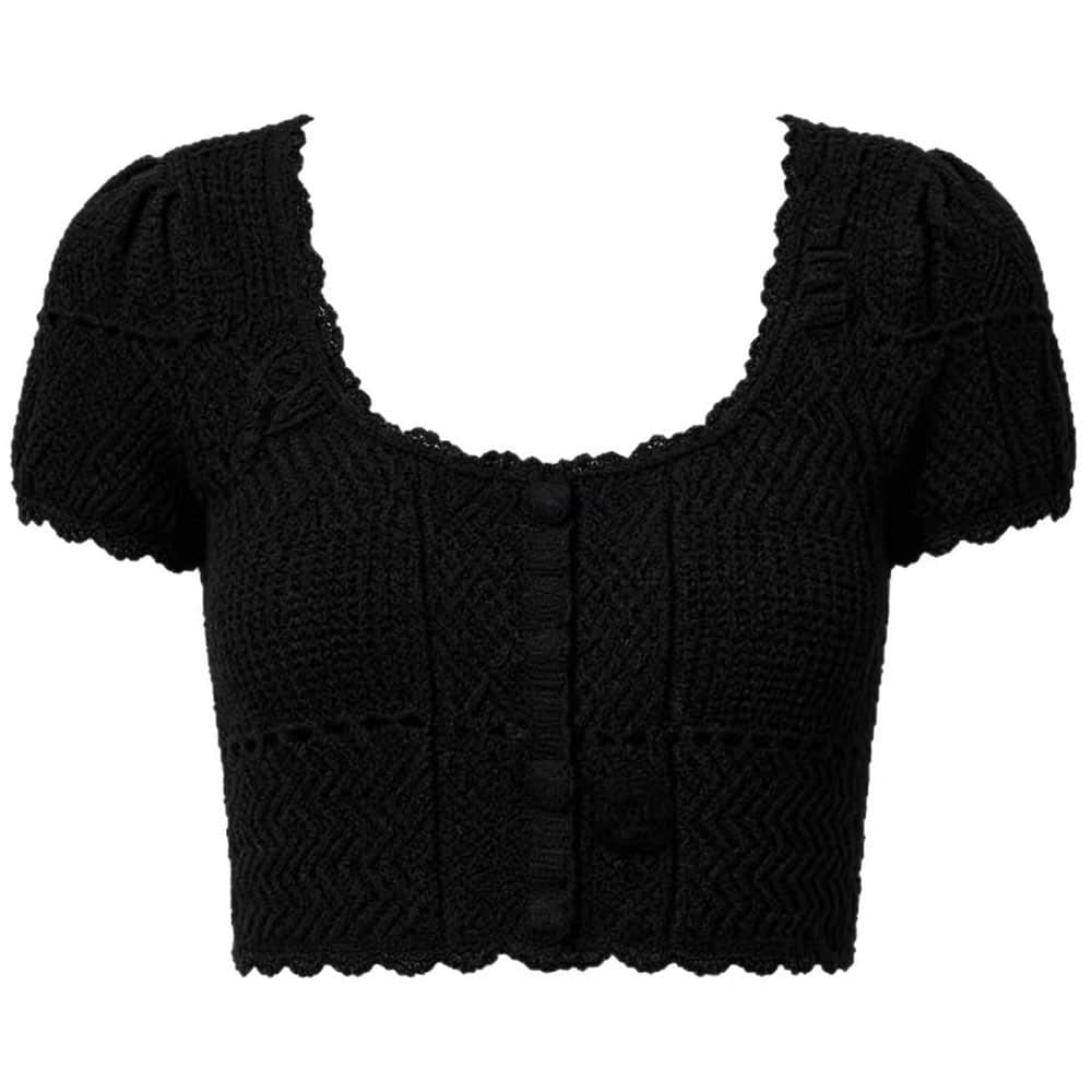 Women's Black Hollow Slim Fit Two Piece Suit