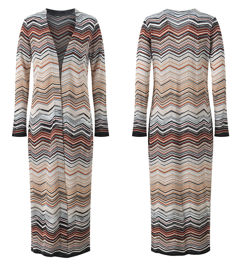 Women's Striped Casual Three-Piece Set