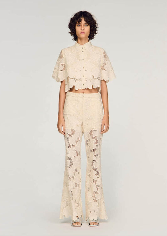 Women's casual shirt and trousers two-piece suit