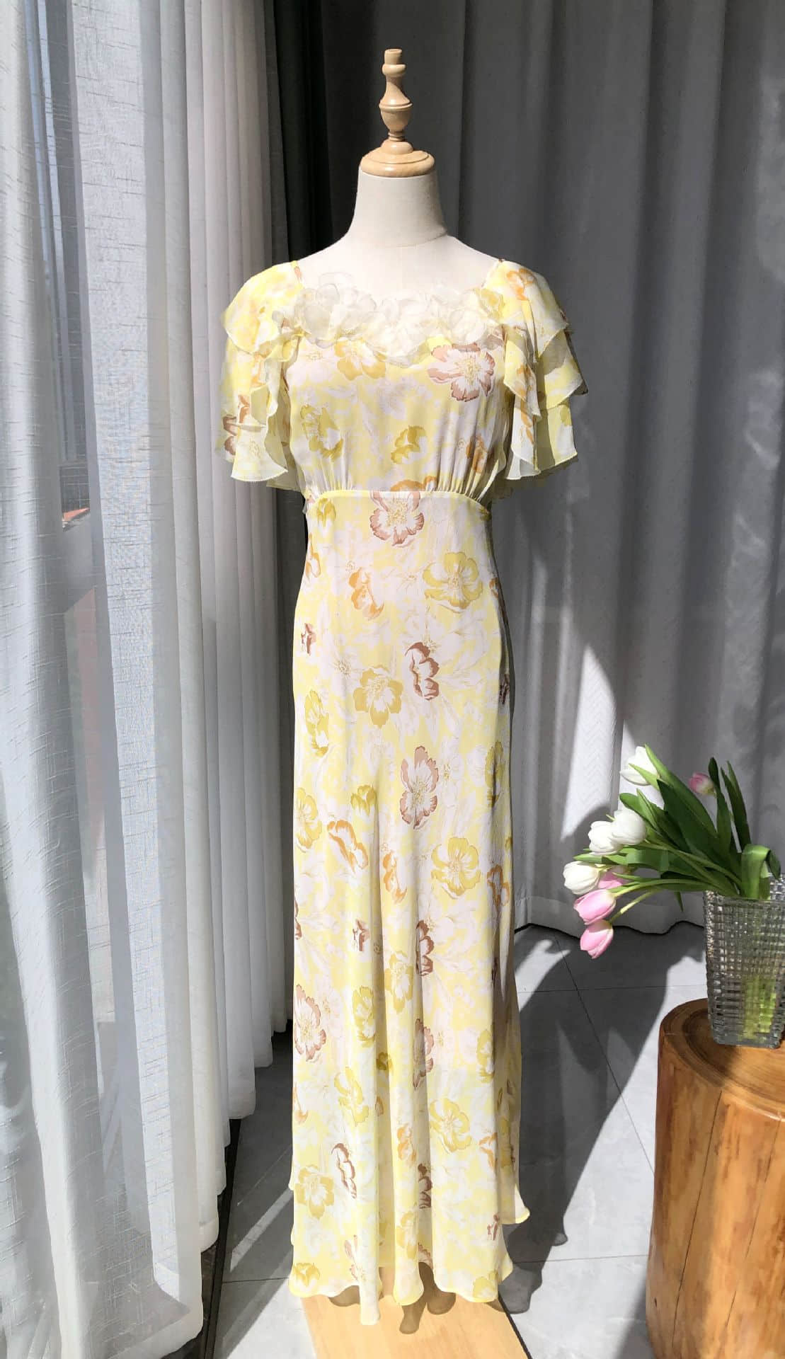 Women's Elegant Silk Printed Dress