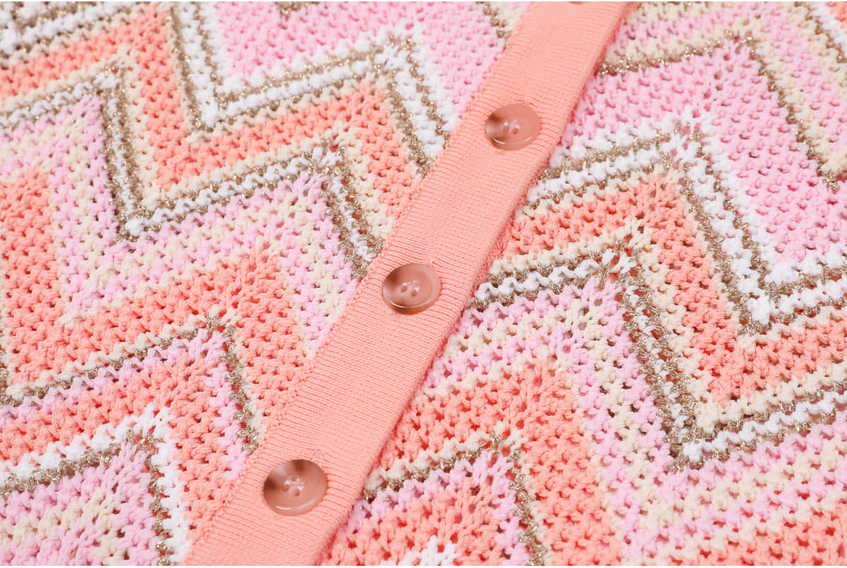 Women's Pink Stripe Three Piece Set