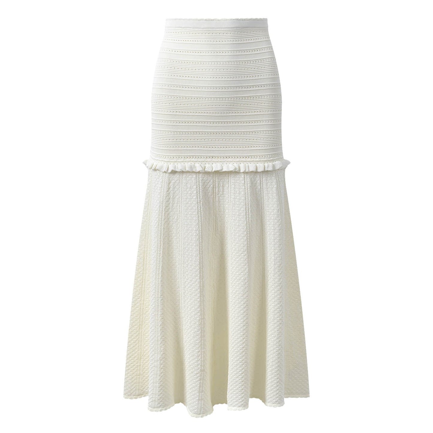 Women's round neck knitted short-sleeved two-piece suit