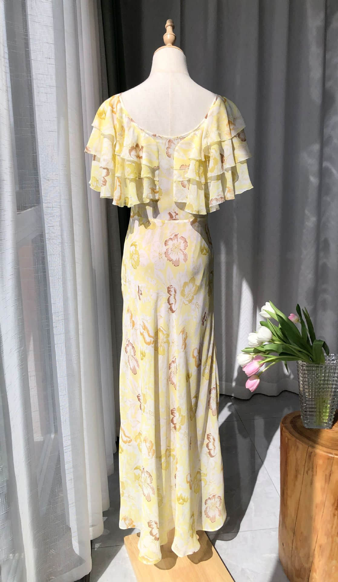 Women's Elegant Silk Printed Dress