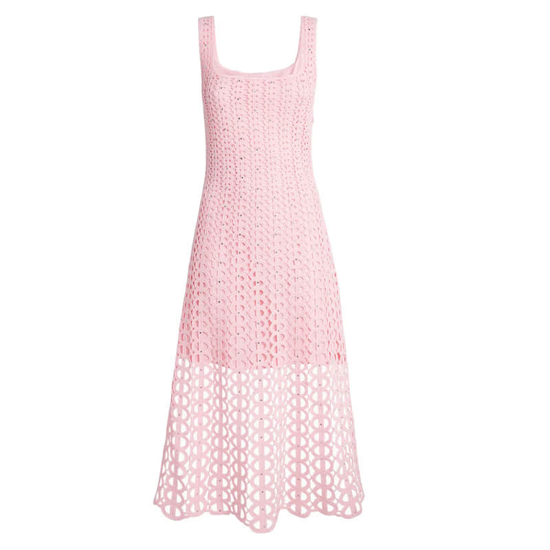 Women's elegant pink diamond two-piece suit