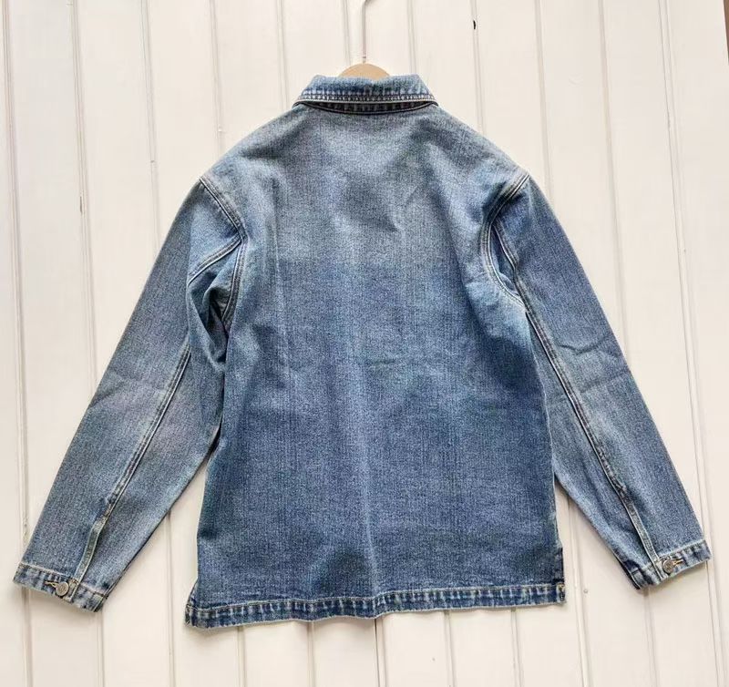 Blue long sleeve denim jacket