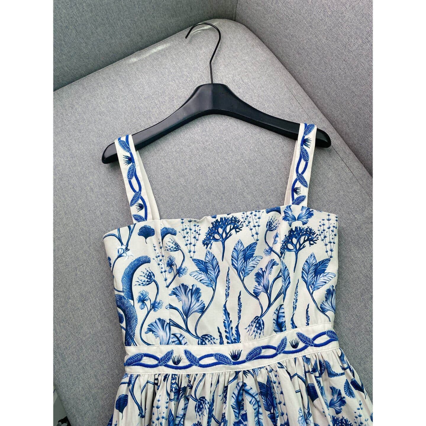 Blue summer slip dress