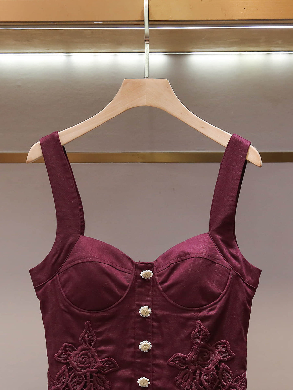 Women's Wine Red Elegant Party Dress