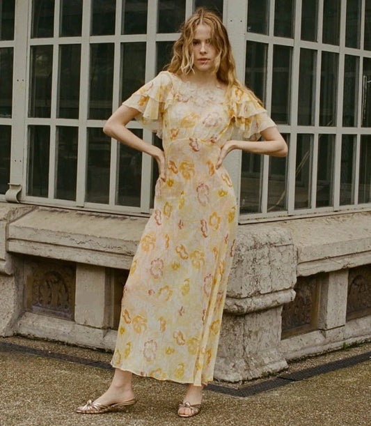 Women's Elegant Silk Printed Dress