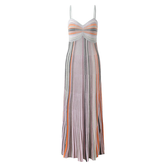Women's summer camisole striped dress
